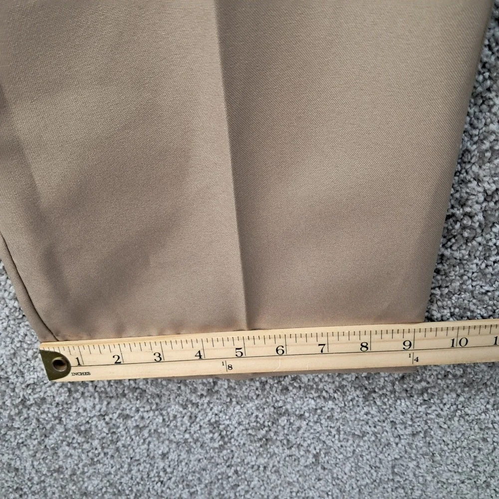 Haband Fit-Forever Mens Tan Khaki Dress Slacks Permanent Press Pants 40M 8107